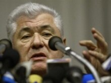 Moldova -- Moldovan President Vladimir Voronin, addresses the media in Chisinau, 04Mar2005