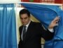 Azerbaijan -- People's front party leader Ali Kerimli leaves a voting booth at a polling station during parliamentary elections in Baku, 07Nov2010