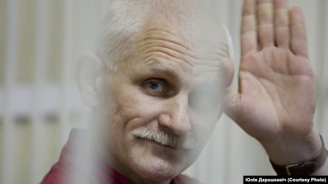 Belarus – New book chronicles the life of activist Ales Byalyatski, who was arrested in August 2011.