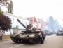 Repetiție pe străzile de la Tiraspol în ajunul parăzii militare