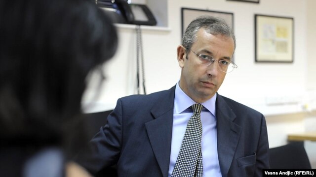 Michael Davenport tokom intervjua sa novinarkom RSE Brankom Trivić, 7. oktobar 2011.