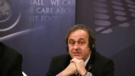 French soccer legend and UEFA President Michel Platini
