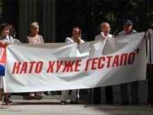 Ukraine – Anti-NATO protest in Simferopol, Crimea, 6Jun2006