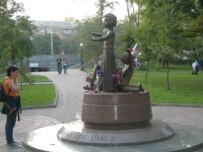 A memorial for the children who died at Babyn Yar (RFE/RL)