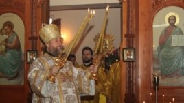 Митрополит Александр, глава Русской православной церкви в Казахстане. Алматы, 12 декабря 2013 года.