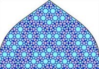 A computer reconstruction of the quasicrystalline patterns of the Darb-i Imam shrine, which was built in 1453 (image courtesy of Peter J. Lu)