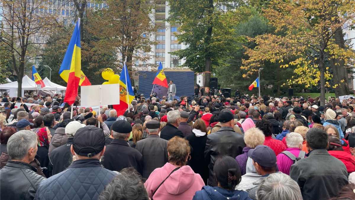 Partidul Șor a organizat un nou protest la Chișinău