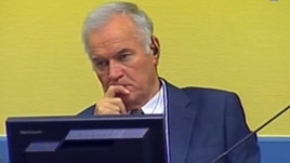 Bosnian Serb ex-army chief Ratko Mladic at The Hague