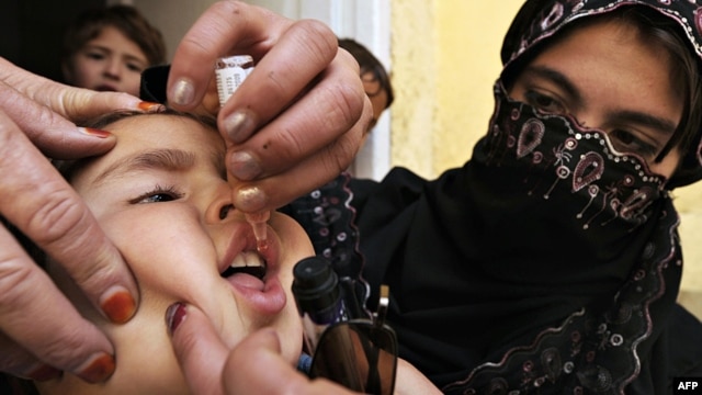 Polio-vaccination is risky work in parts of Afghanistan and Pakistan where militants have denounced it as "un-Islamic."