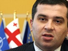 Georgia -- David Bakradze, Acting Foreign Minister, speaks to the media in Tbilisi, 01May2008