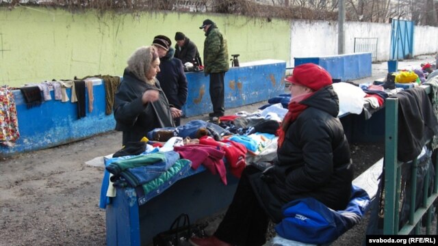 A market in Homyel, Belarus