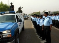 Iraqi police on parade in Karbala in October 2006 (epa)