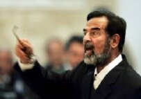 Hussein addressing the court in March in the Al-Dujayl trial (epa)