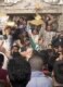 Locals visit the ruined mosque on June 13 (Fars)