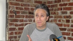 Jon Stewart hosts Comedy Central's runaway hit, "The Daily Show with Jon Stewart"