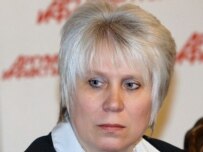 Estonian Ambassador to Russia Marina Kaljurand at a press conference in Moscow on May 2 (ITAR-TASS)