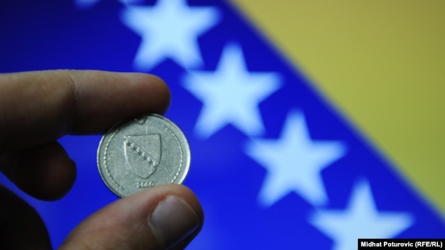 Bosnia and Herzegovina - Convertible mark banknotes, banknote, coins, coin, money, crisis, debts, 25Jan2012