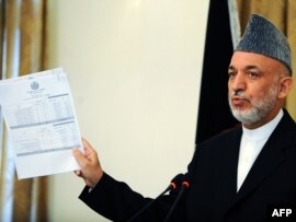 كرزى:كانديدان دې د بريا لپاره له پيسو او زور څخه كار ناخلي 