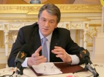 President Yushchenko on April 11 (Courtesy Photo)