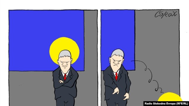 Karikatura o Tadiću, Corax