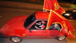 Slavlje nakon objavljivanja izbornih rezultata, 14. oktobar 2012.