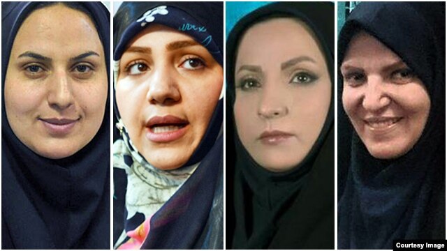 چهار زن منتخب در دور دوم انتخابات: از راست؛ معصومه آقاپور، خدیجه ربیعی، زهرا ساعی، و سمیه محمودی