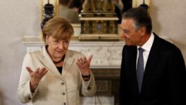Kancelarja gjermane Angela Merkel dhe presidenti i Portugalisë, Cavaco Silva, Lisbonë, 12 nëntor, 2012