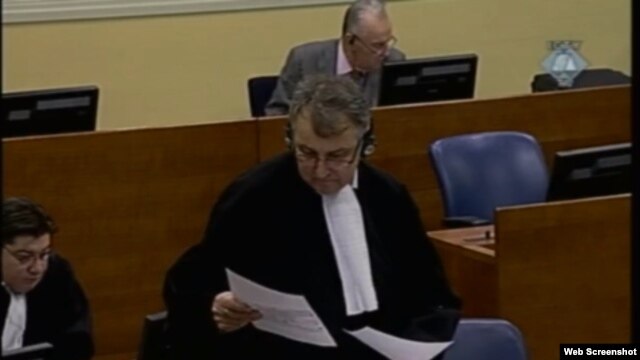 Branilac Miodrag Stojanović u haškoj sudnici, 10. prosinac 2012.
