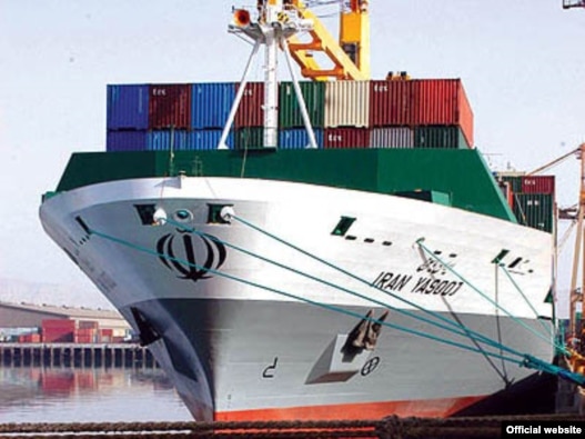  یک کشتی متعلق به شرکت کشتیرانی جمهور ی اسلامی ایران