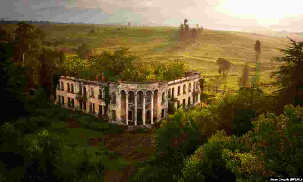 Gali, Abkhazia. A ruined college in the south of Abkhazia, near the de facto border with the rest of Georgia. After a vicious ethnic conflict in the early '90s and a brief war that ushered in Russian occupation in 2008, the region remains a twilight zone of empty buildings and overgrown farmland.
