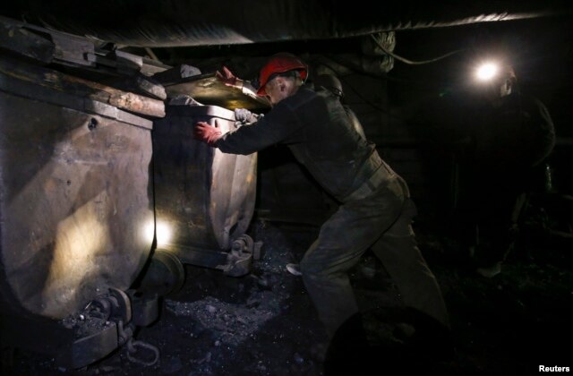 В шахте "Горняк-95", Макеевка, Донецкая область