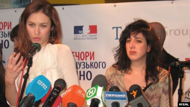 Actress Olga Kurylenko (left) and director Michale Boganim