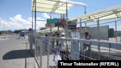 КПП на кыргызско-казахской границе.