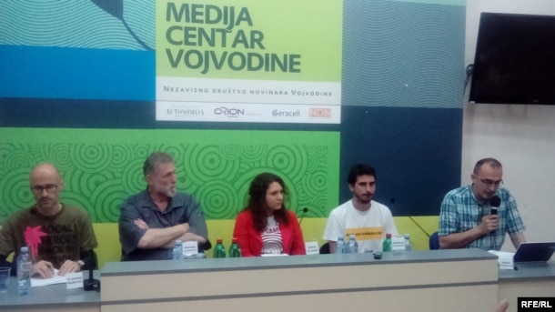 Vladimir Marović, Đokica Jovanović, Sanja Kljajić, Andrija Stojanović i Dinko Gruhonjić