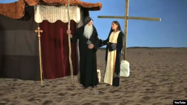 A still from the YouTube trailer for "Innocence of Muslims," which ignited Muslim protests over its depiction of the Prophet Muhammad.