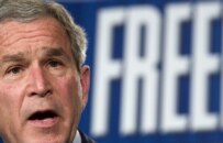 President Bush delivers a speech at Freedom House in Washington on March 29 (epa)