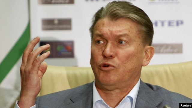 Ukraine's national soccer coach, Oleg Blokhin