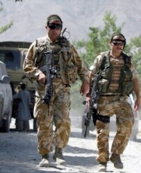 British members of the NATO-led International Security Assistance Force in Afghanistan (epa)