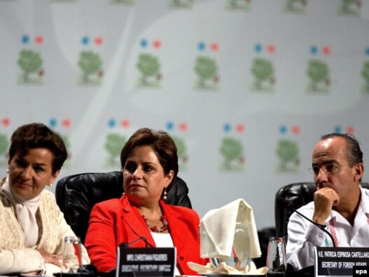 مقام‌های سازمان ملل و مکزیک در نشست آب‌وهوایی
 کانکون، ۲۹ نوامبر ۲۰۱۰
