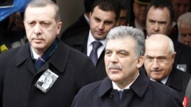 Turkish President Abdullah Gul (with) Prime Minister Recep Tayyip Erdogan