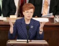 Latvian President Vaira Vike-Freiberga was a psychologist in Montreal before returning to Riga (file photo) (epa)