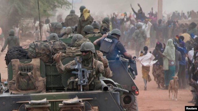 Trupat franceze në Timbuktu të Malit
