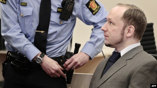 Anders Breivik na suđenju