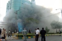 The scene of one of two blasts in Ahvaz on 26 January (Fars)