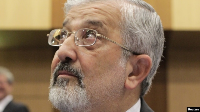 Iran's International Atomic Energy Agency (IAEA) ambassador, Ali Asghar Soltanieh, attends the board of governors meeting in Vienna on June 4.