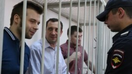 Илья Гущин, Александр Марголин и Алексей Гаскаров в Замоскворецком суде