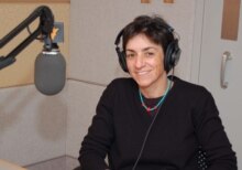 U.S. -- Persis Karim, Iranian-American poet and academic, at RFE/RL Washington, 03Nov2006