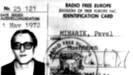 The RFE/RL ID card of former Czechoslovak intelligence agent Pavel Minarik