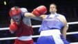 Azerbaijan's Elvin Mamishzada (left) boxes Mongolia's Tugstsogt Nyambayar in London. No word yet from Azerbaijan if anyone was watching.