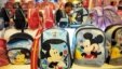 A vendor sells Mickey Mouse bags and other merchandise at a Disney flagship store in Shanghai, China.